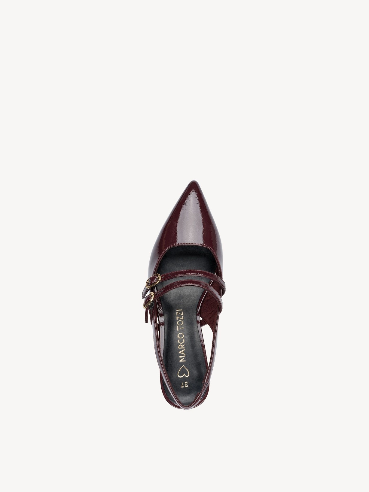 Marco Tozzi, Pumps - rød BORDEAUX PAT., billede 5 af 6