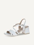 Not selected, Caprice, Leather Heeled sandal - white WHITE NAPPA