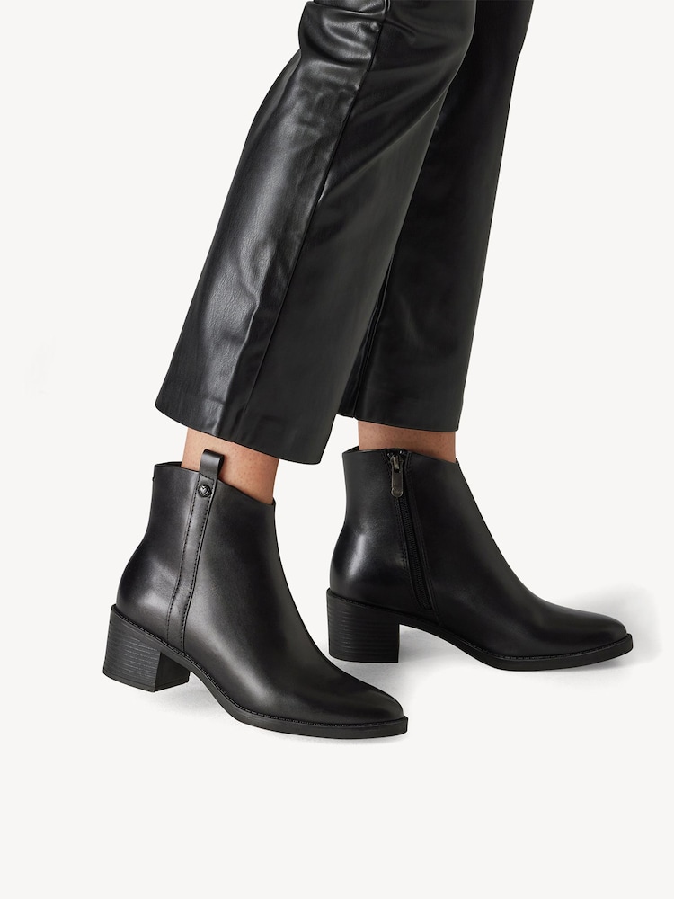 Marco Tozzi, Lederstiefelette - schwarz BLACK, Bild 2 von 7