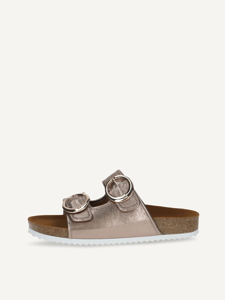 Caprice, Leather Mule - brown TAUPE METALLIC, image 3 of 6