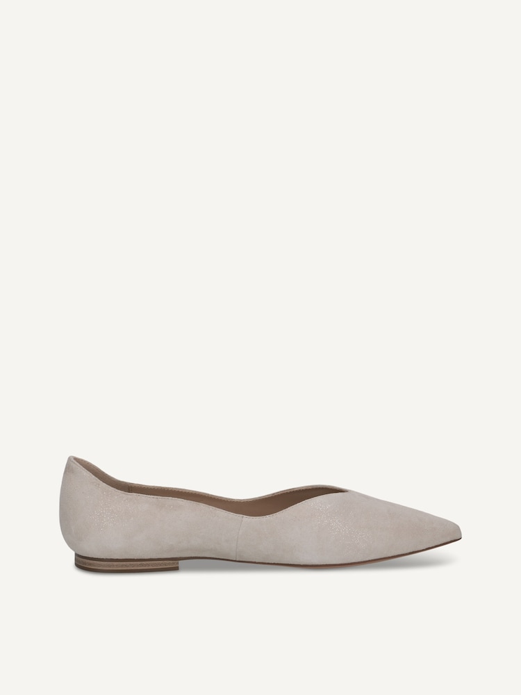 Caprice, Ballerine en cuir - gris LT GREY SPARKL, image 3 sur 5