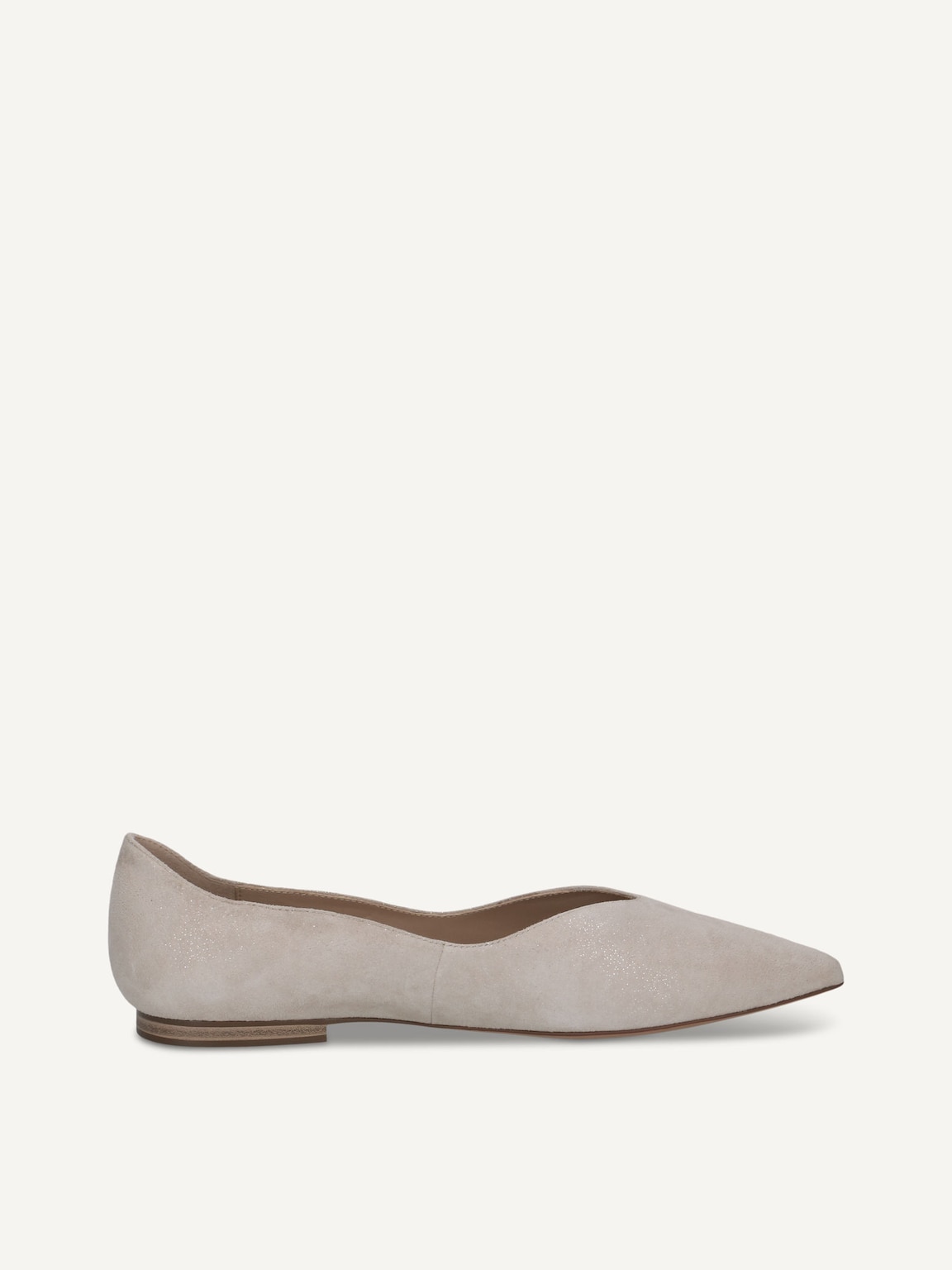 Caprice, Leather Ballerina - grey LT GREY SPARKL, image 3 of 5