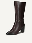Selected, Caprice, Leather Bootie - brown DK BROWN NAPPA
