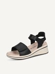 Selected, Caprice, Leather Heeled sandal - black BLACK NAPPA