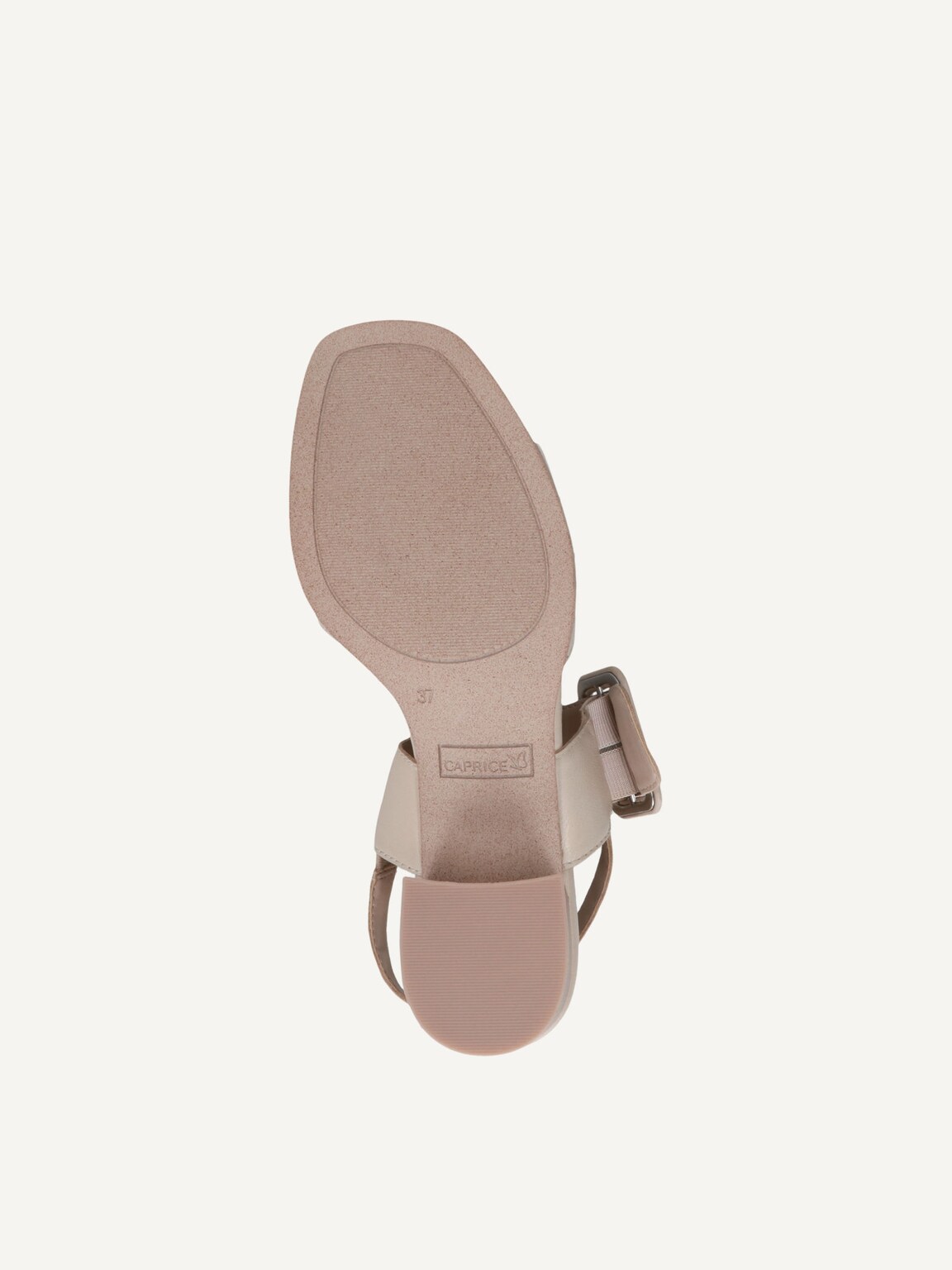 Caprice, Leather Heeled sandal - white OFFWHITE NAPPA, image 4 of 5