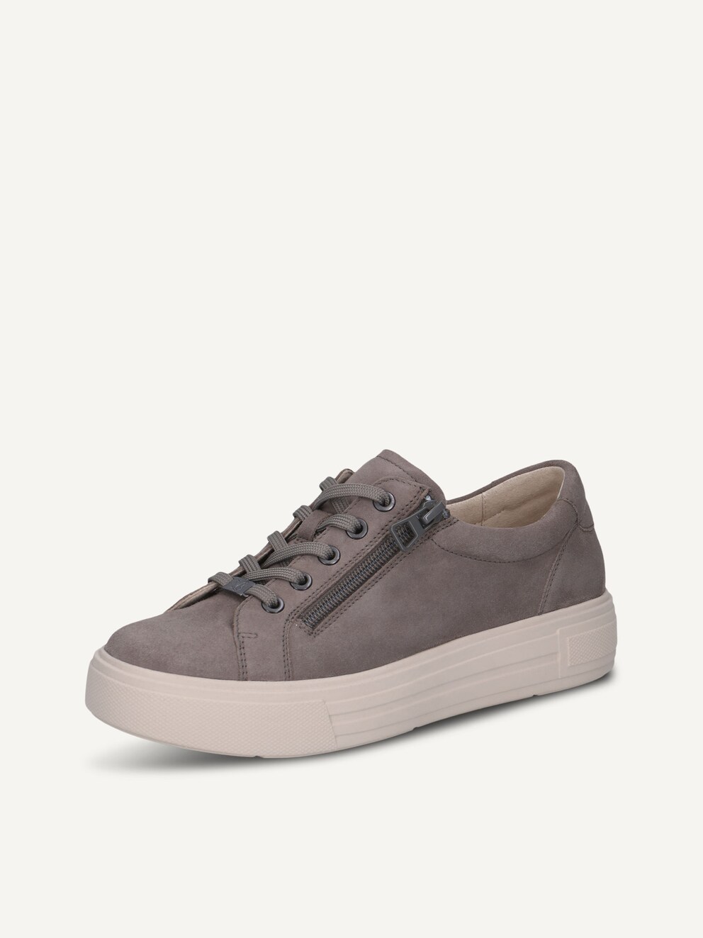 Caprice, Ledersneaker - braun TAUPE SUEDE, Bild 3 von 6