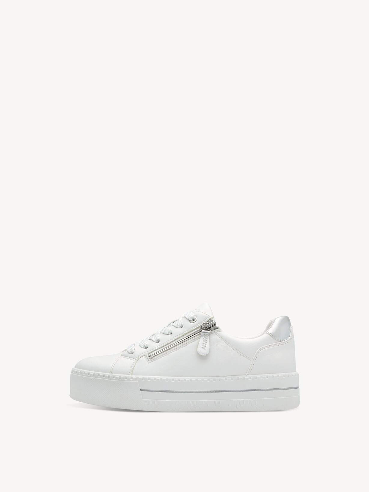 Jana, Sneaker - weiß WHITE/SILVER, Bild 6 von 7