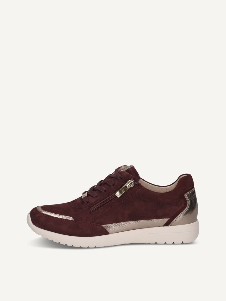 Caprice, Leather Low shoes - red BORDEAUX COMB, image 3 of 6