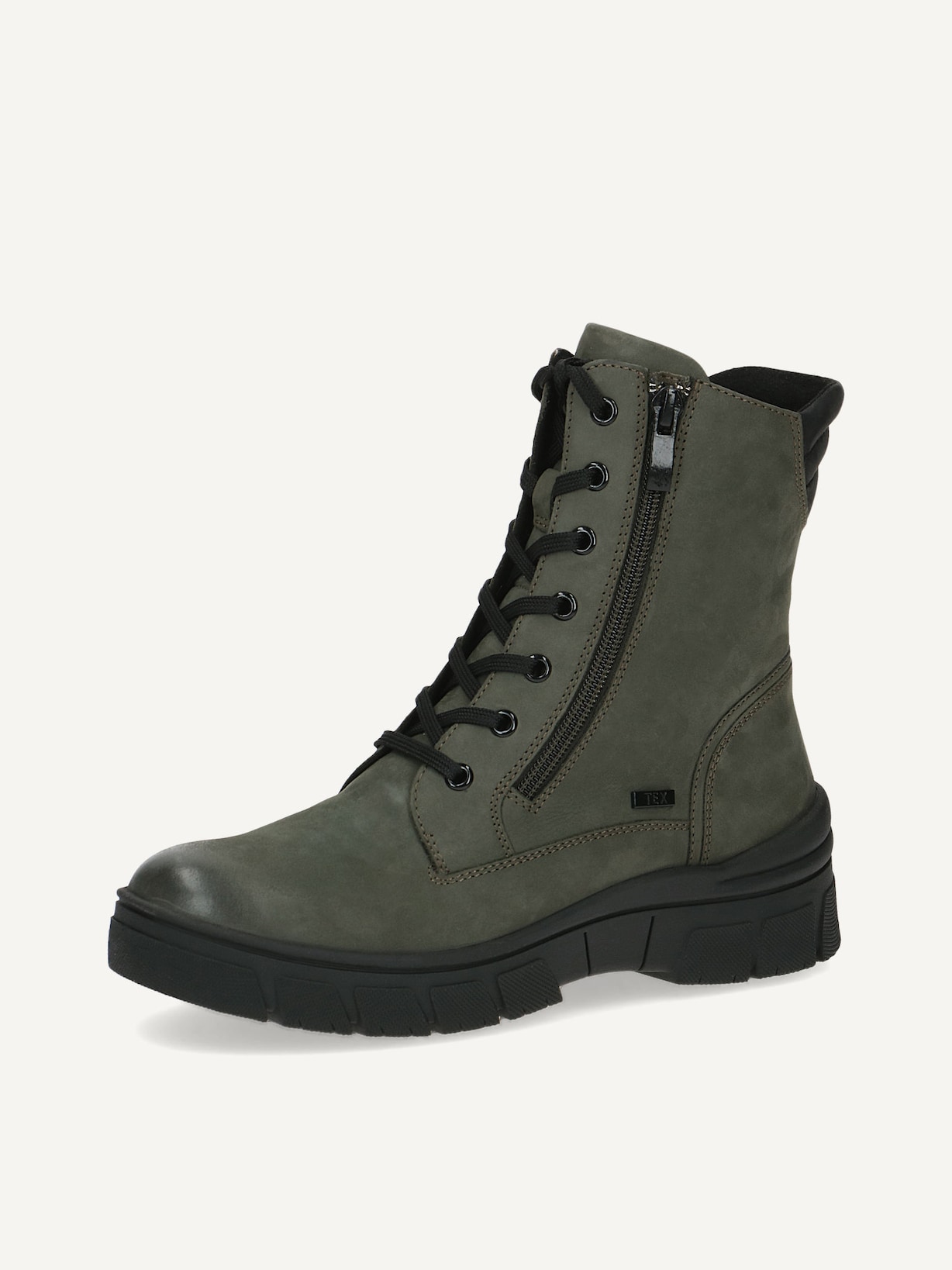 Caprice, Bottine en cuir - khaki doublure chaude KHAKI COMB, image 2 sur 5