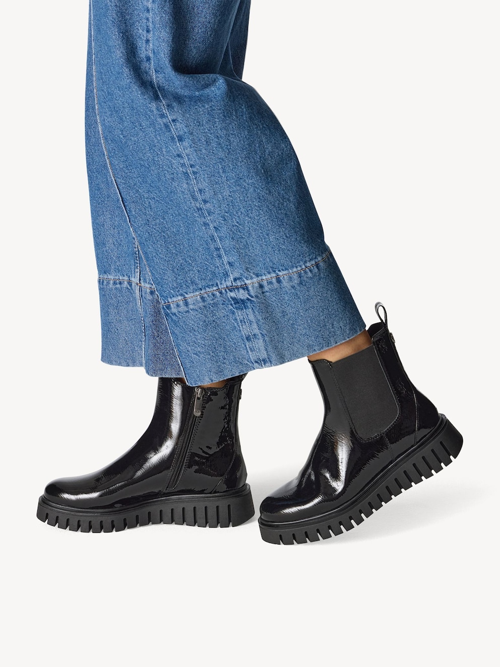 Marco Tozzi, Stivaletti Chelsea - nero BLACK PATENT, immagine 2 di 7