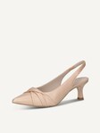 Not selected, Caprice, Leather sling pumps - beige BEIGE PERLATO
