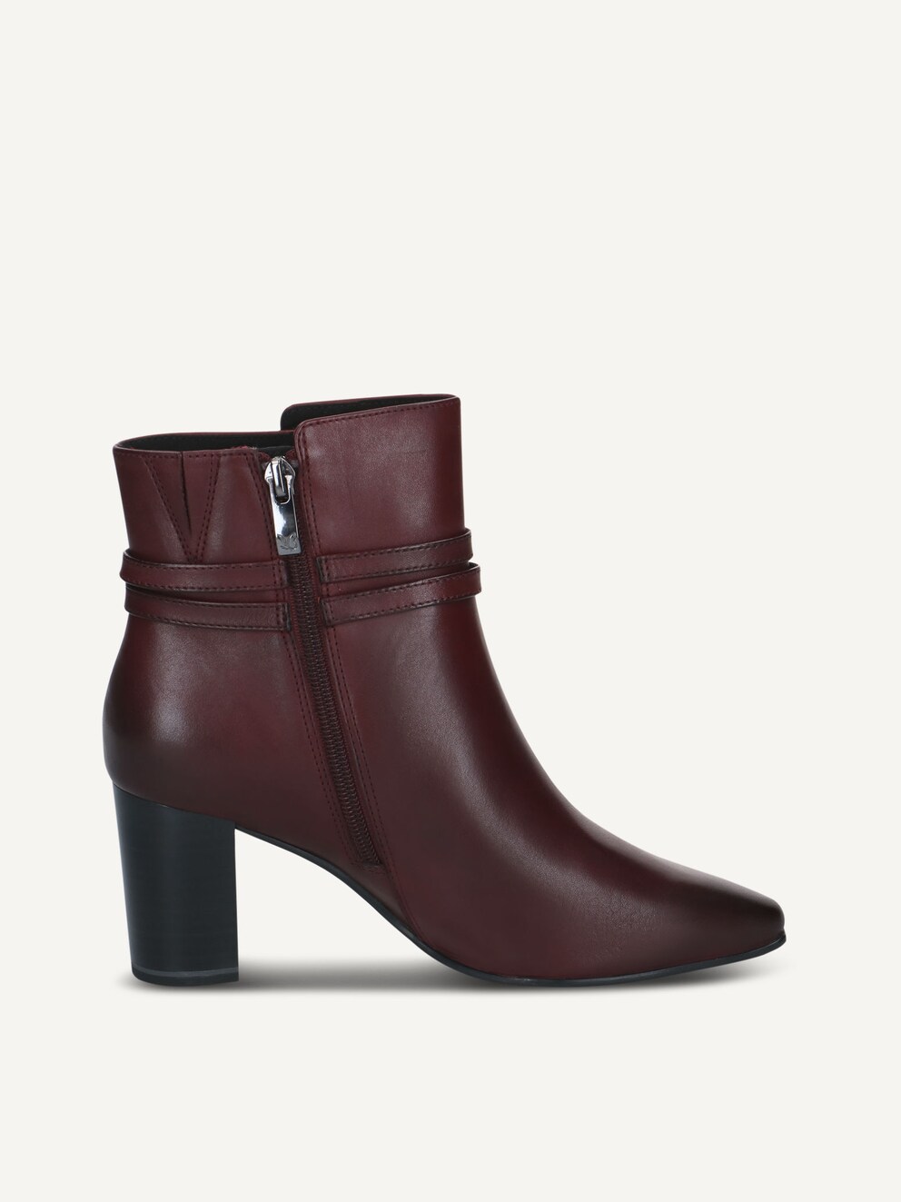 Caprice, Bottine en cuir - rouge BORDEAUX NAPPA, Image 4 of 6
