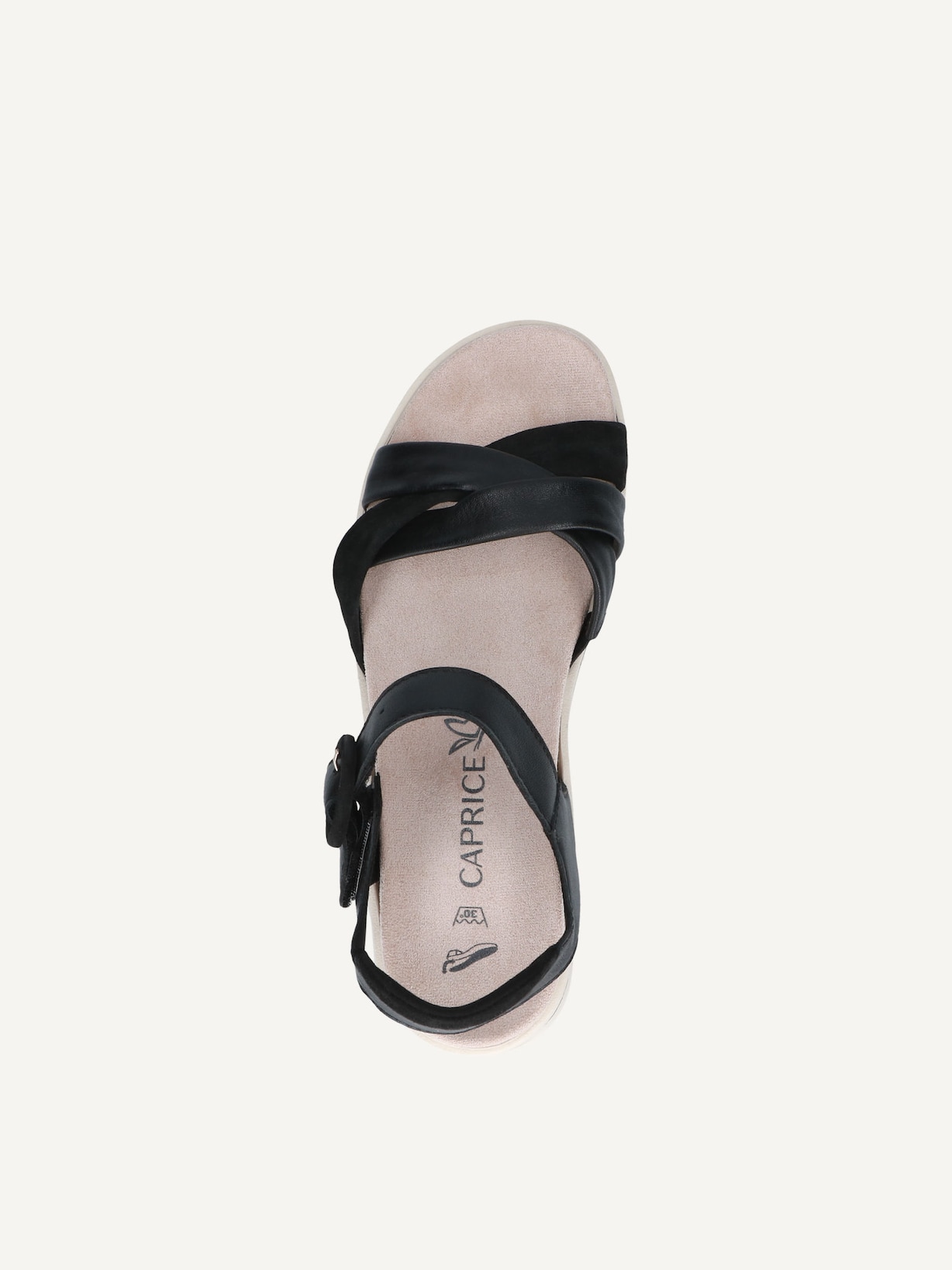 Caprice, Sandale à talon en cuir - noir BLACK COMB, image 4 sur 5