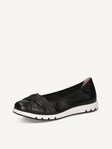Not selected, Caprice, Leather Ballerina - black BLACK NAPPA