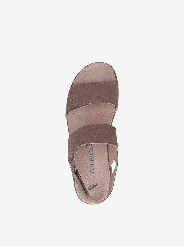 Caprice, Sandale en cuir - beige TAUPE NUBUC, image 4 sur 5
