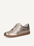 Not selected, Caprice, Leather Sneaker - metallic PLATIN METAL.