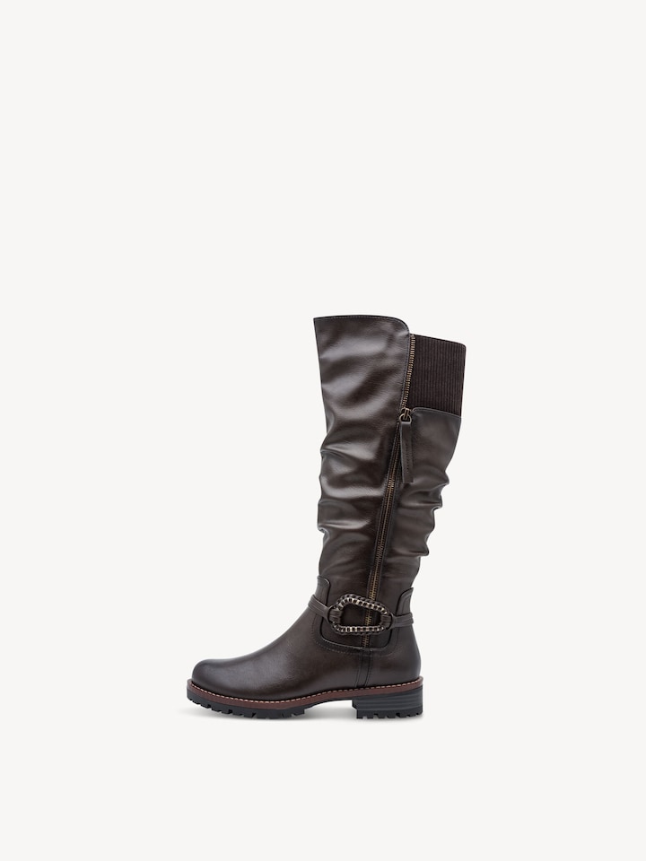 Marco Tozzi, Boots - brown warm lining, MOCCA
