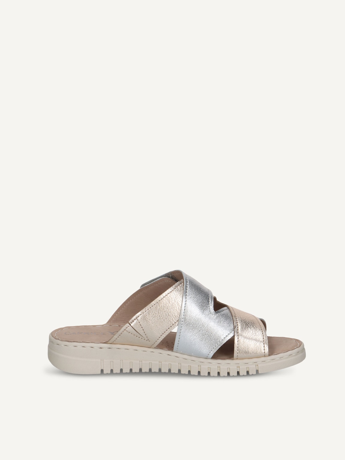 Caprice, Leather Mule - metallic PLATIN.MET.CO, image 4 of 6