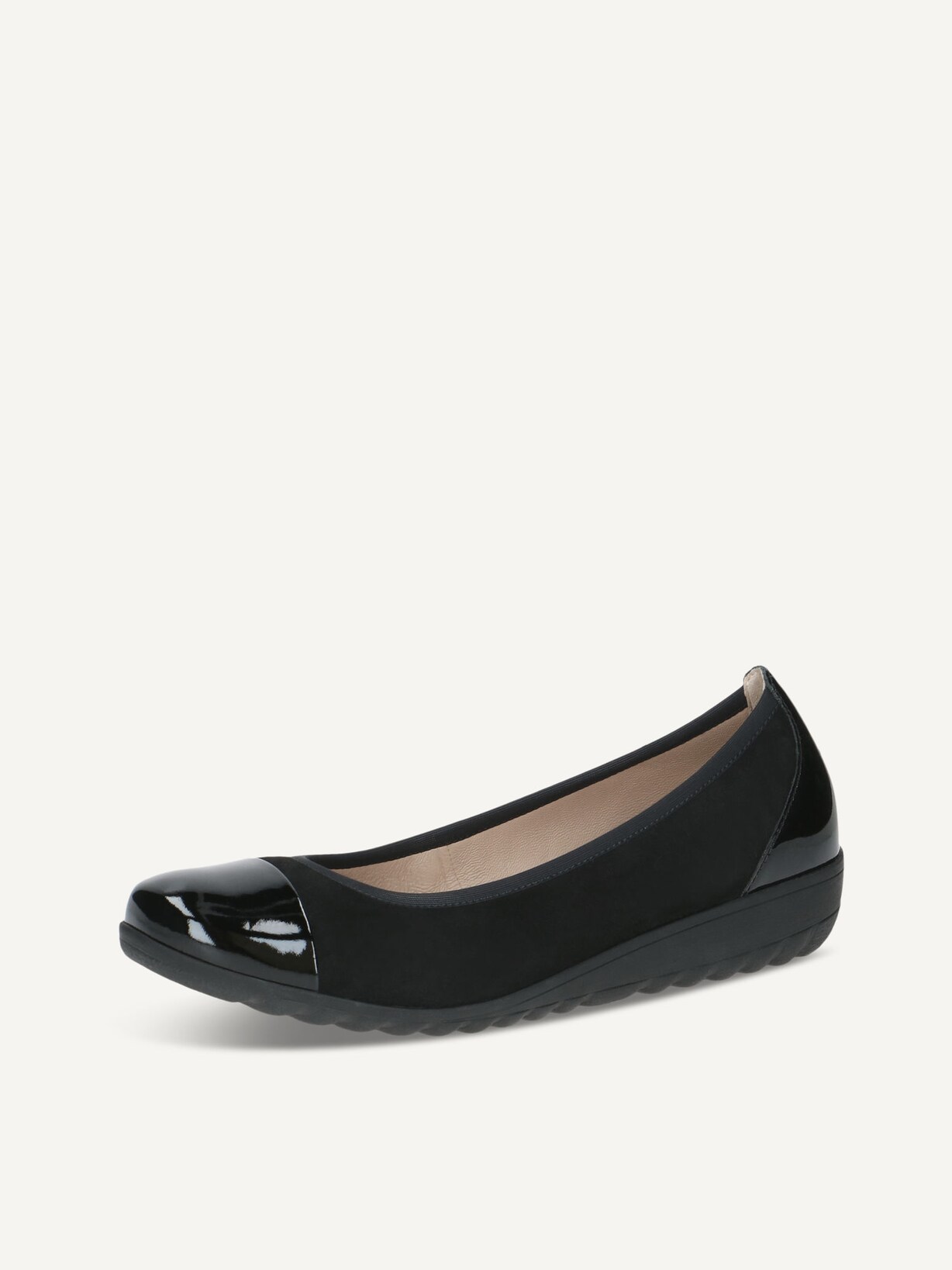 Caprice, Ballerine en cuir - noir BLACK SUE COMB, image 2 sur 5