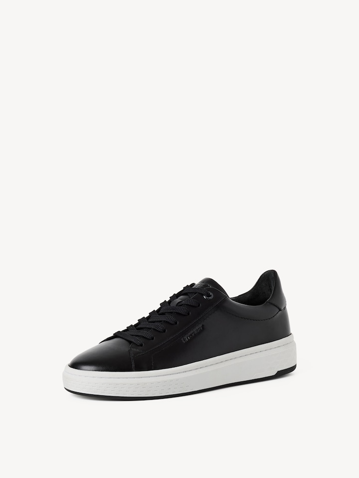 Marco Tozzi, Leather Sneaker - black BLACK