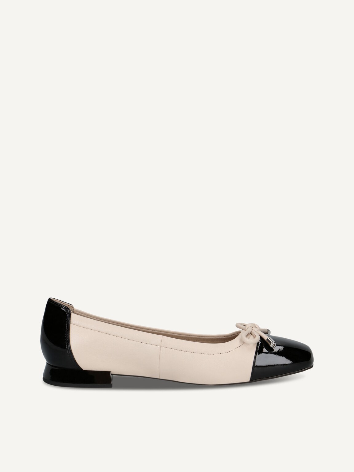 Caprice, Leather Ballerina - metallic CREAM COMB, image 4 of 6