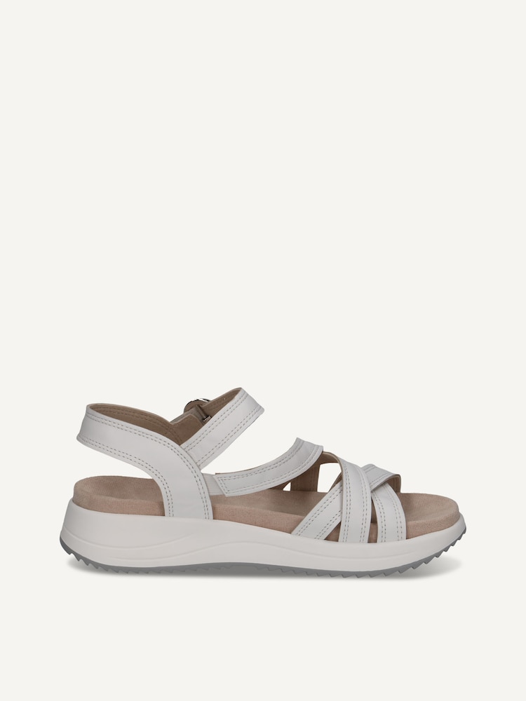 Caprice, Sandale en cuir - blanc WHITE NAPPA, image 4 sur 6