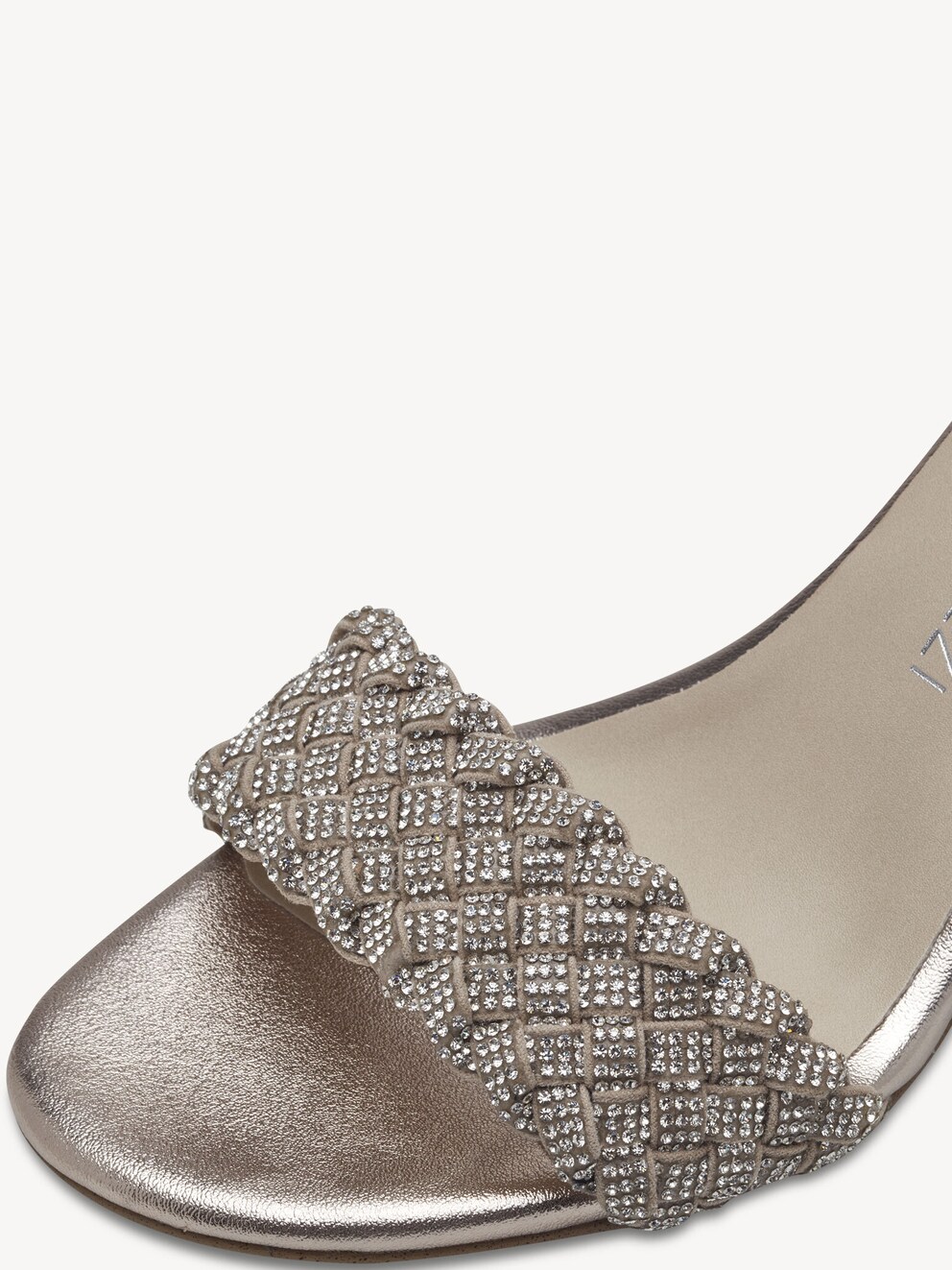 Marco Tozzi, Sandály - metalická PLATINUM COMB, obrázek 4 z 6
