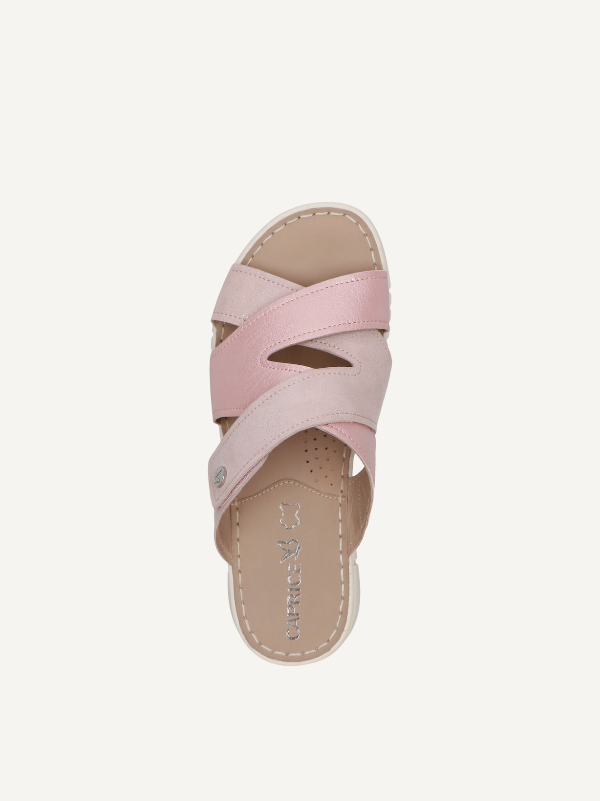 Caprice, Mule en cuir - rose ROSE PERLATO, image 4 sur 5