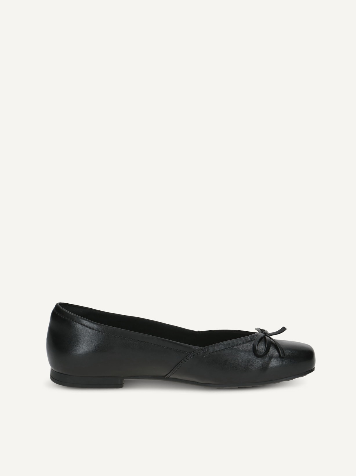 Caprice, Ballerine en cuir - noir BLACK SOFTNAP., image 3 sur 5