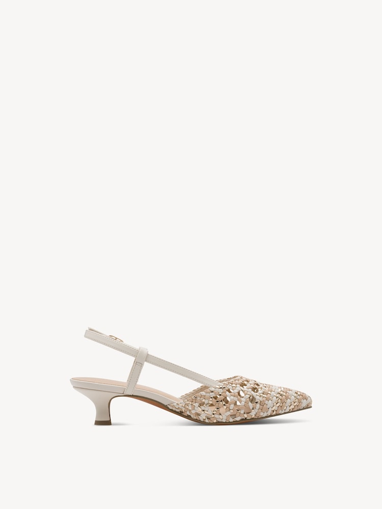Marco Tozzi, Scarpe con cinturino alla caviglia - beige CREAM COMB, immagine 6 di 6