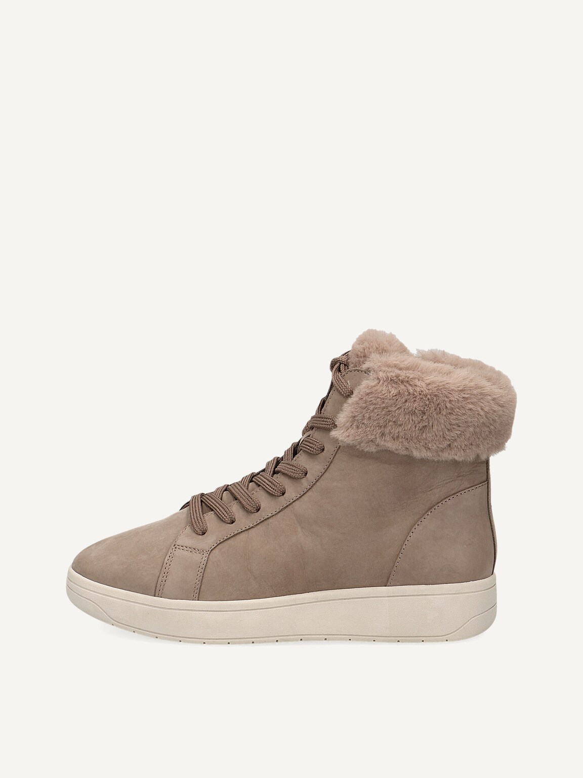 Caprice, Leather Bootie - brown warm lining MUD NUBUC, image 3 of 6