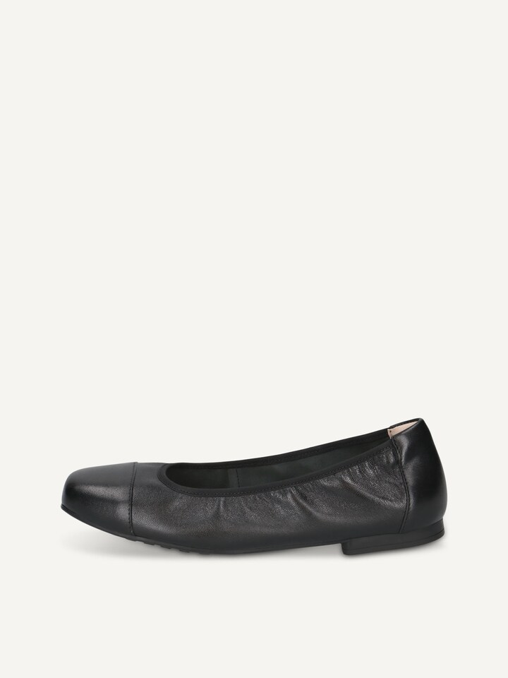 Caprice, Ballerine en cuir - noir BLACK NAPPA