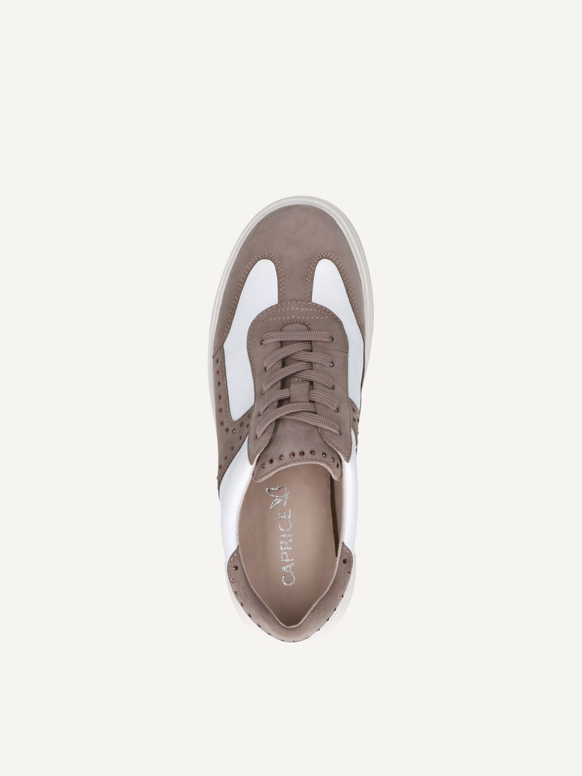 Caprice, Leather Sneaker - brown MUD/WHITE, image 6 of 6