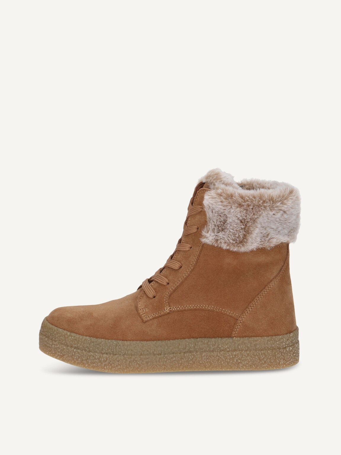 Caprice, Bootie - brown warm lining COGNAC SUEDE, image 2 of 5