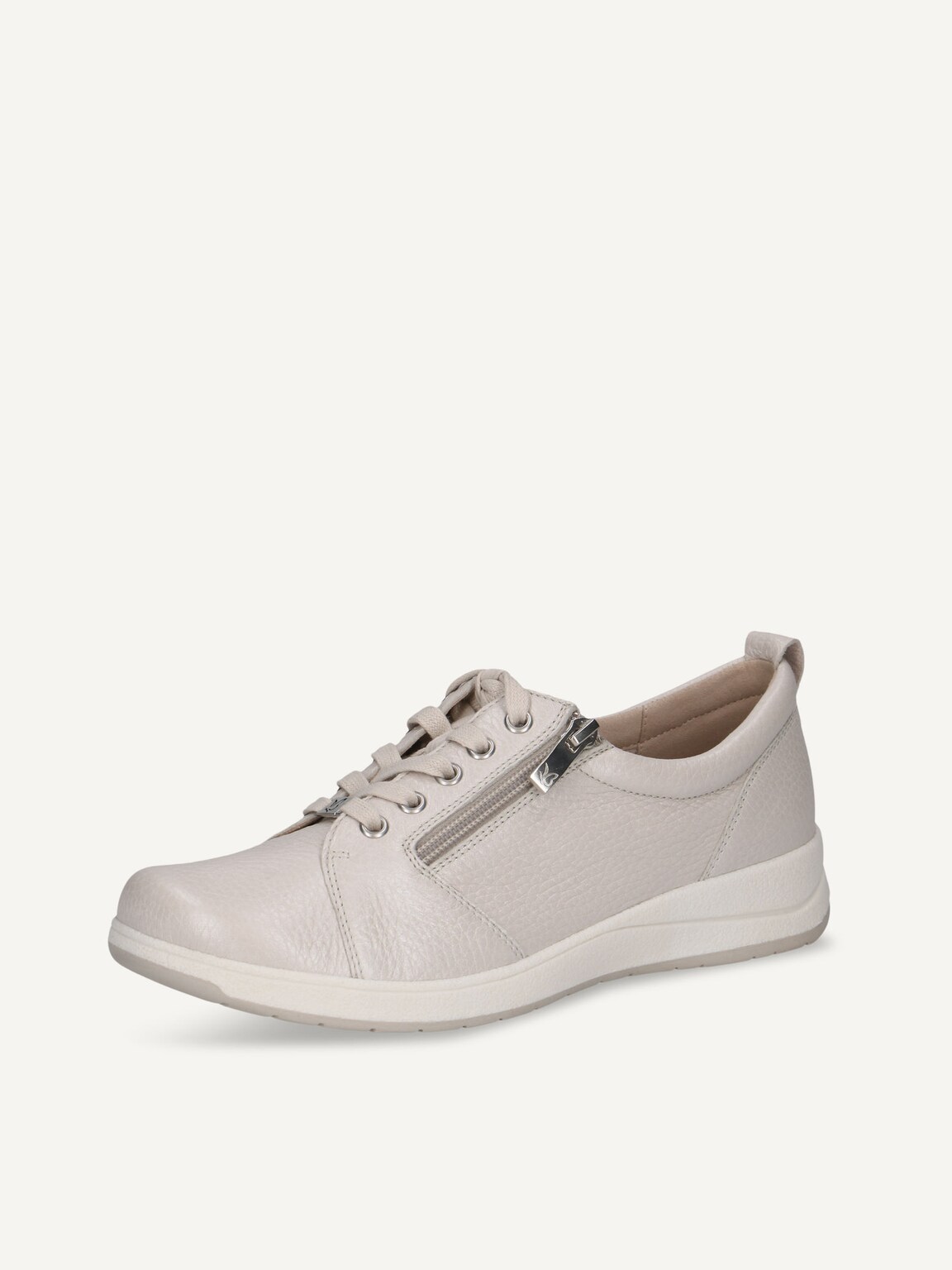 Caprice, Leather Sneaker - white PEARL PER.DEER, image 1 of 5