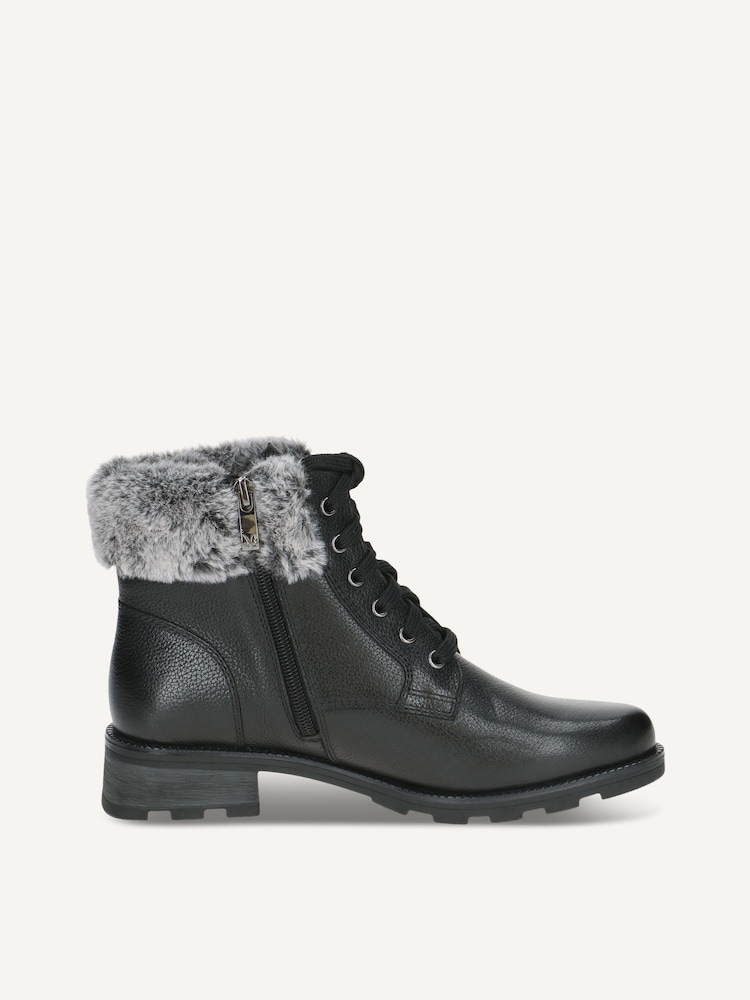 Caprice, Bottine en cuir - noir doublure chaude BLACK COMB, image 3 sur 5