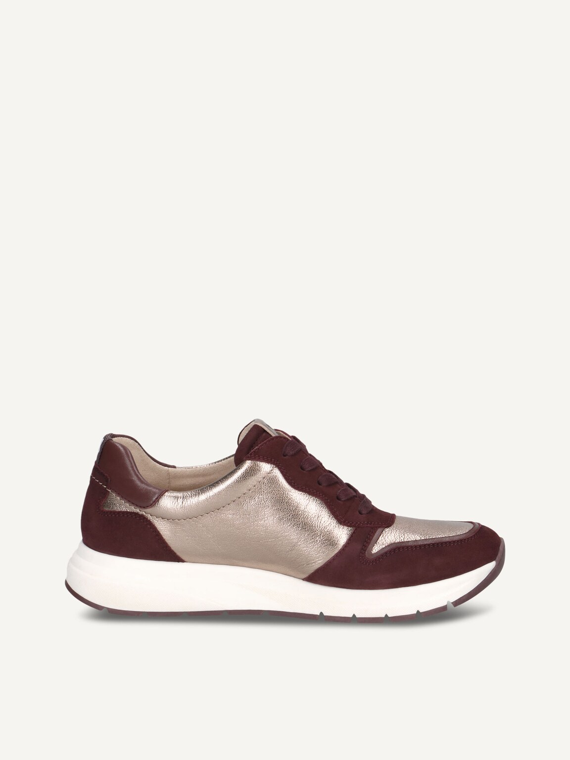 Caprice, Leather Sneaker - red BORDEAUX COMB, image 3 of 5