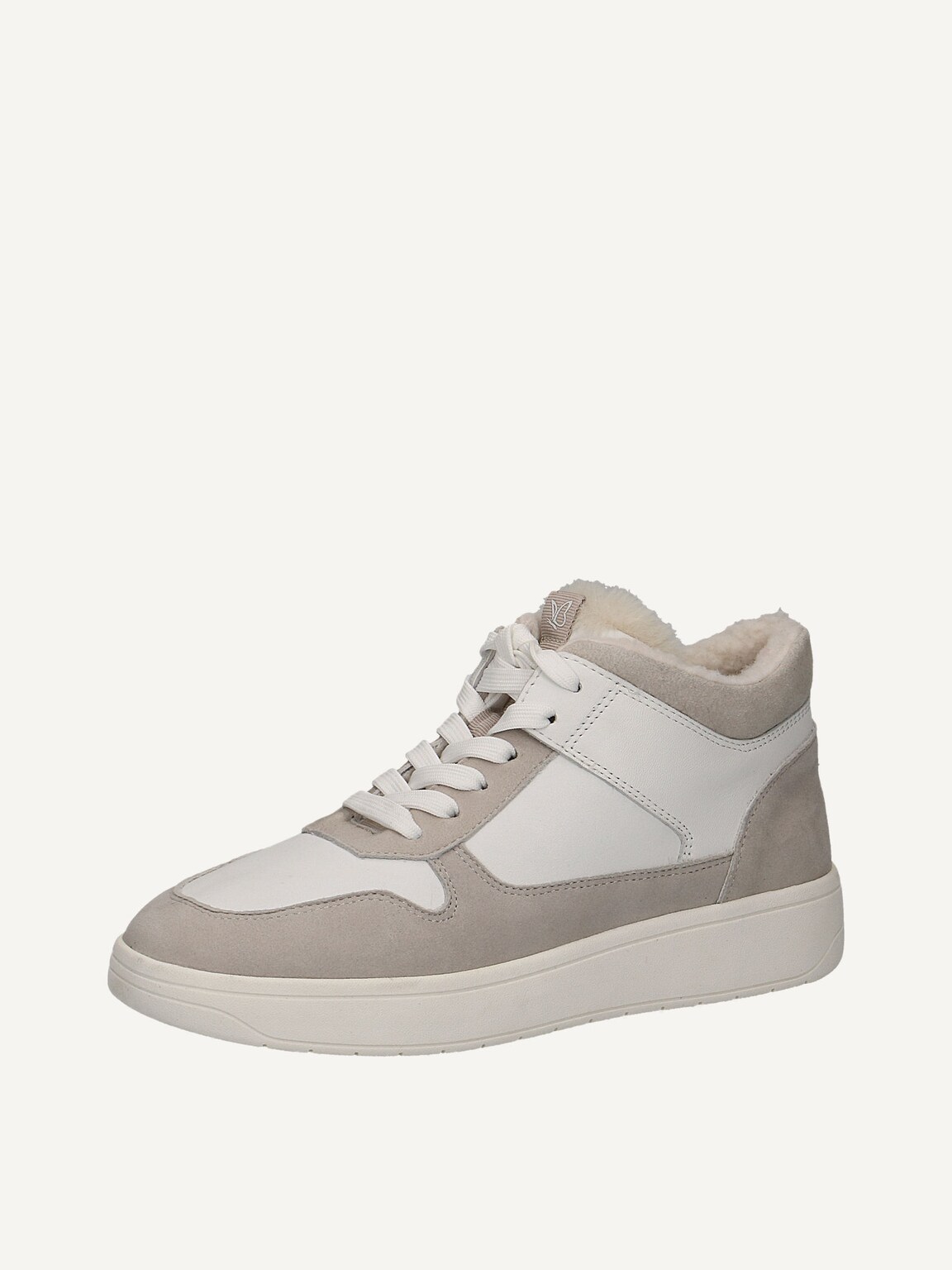 Caprice, Leather Bootie - grey warm lining LT.GREY/WHITE, image 1 of 6