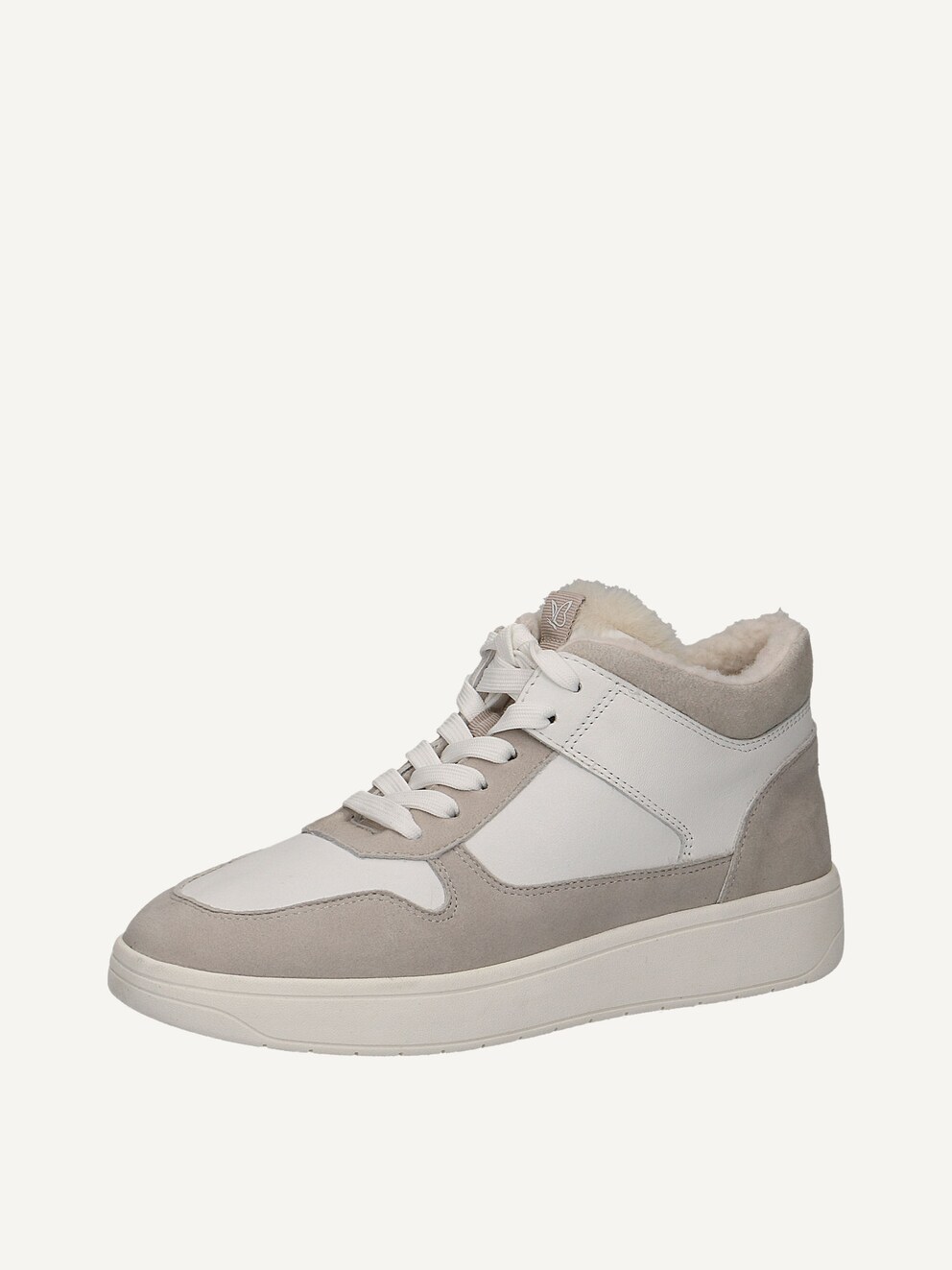 Caprice, Leather Bootie - grey warm lining LT.GREY/WHITE, image 1 of 6