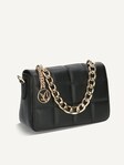 Selected, Caprice, Leather Handbag - black BLACK NAPPA