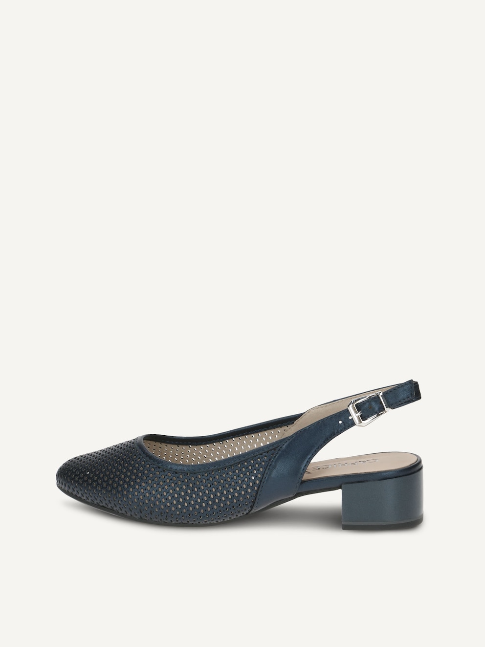 Caprice, Escarpin en cuir - bleu NAVY PERLATO, image 1 sur 5