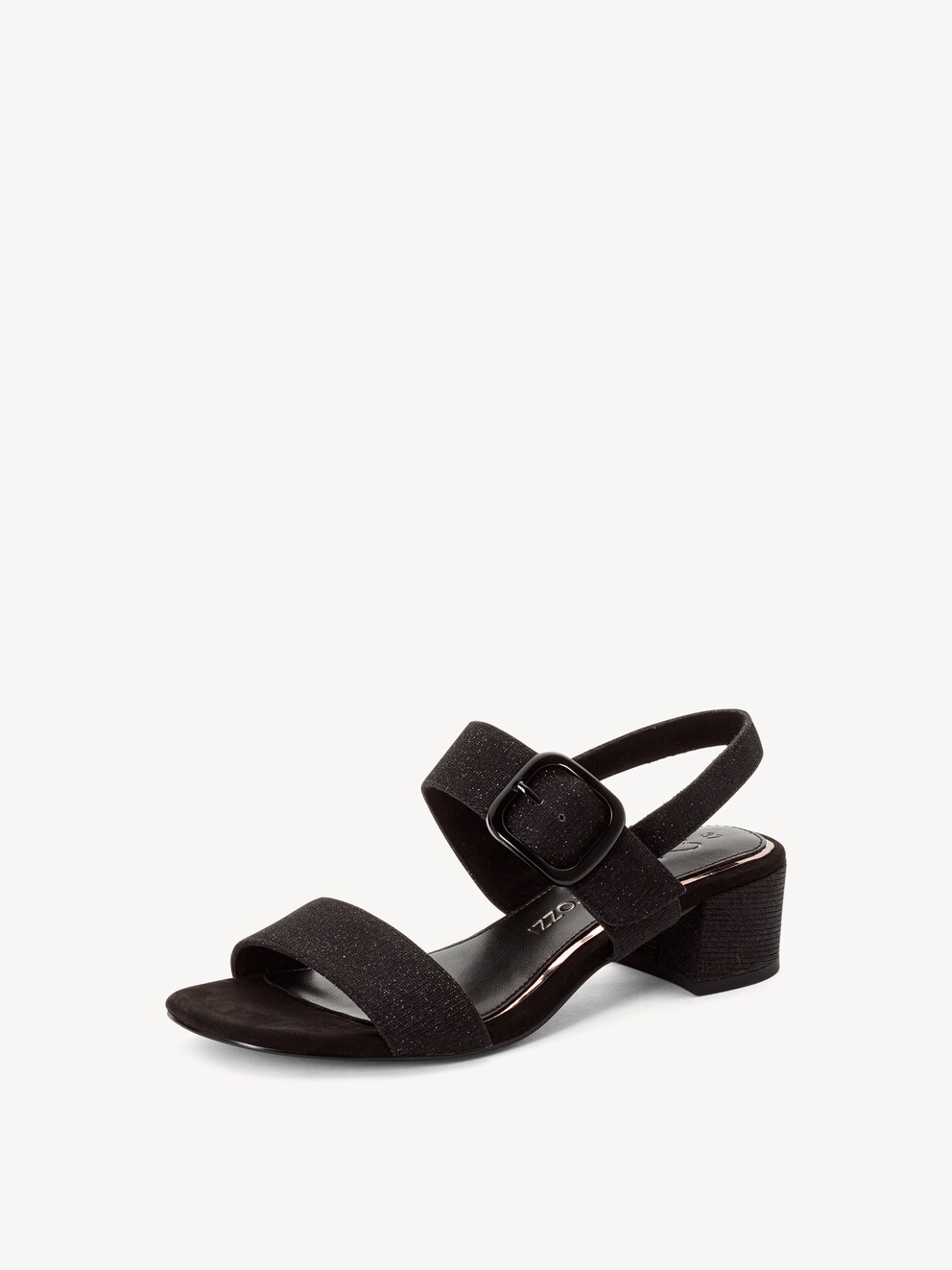 Marco Tozzi, Sandalette - sort BLACK METALLIC, billede 2 af 12