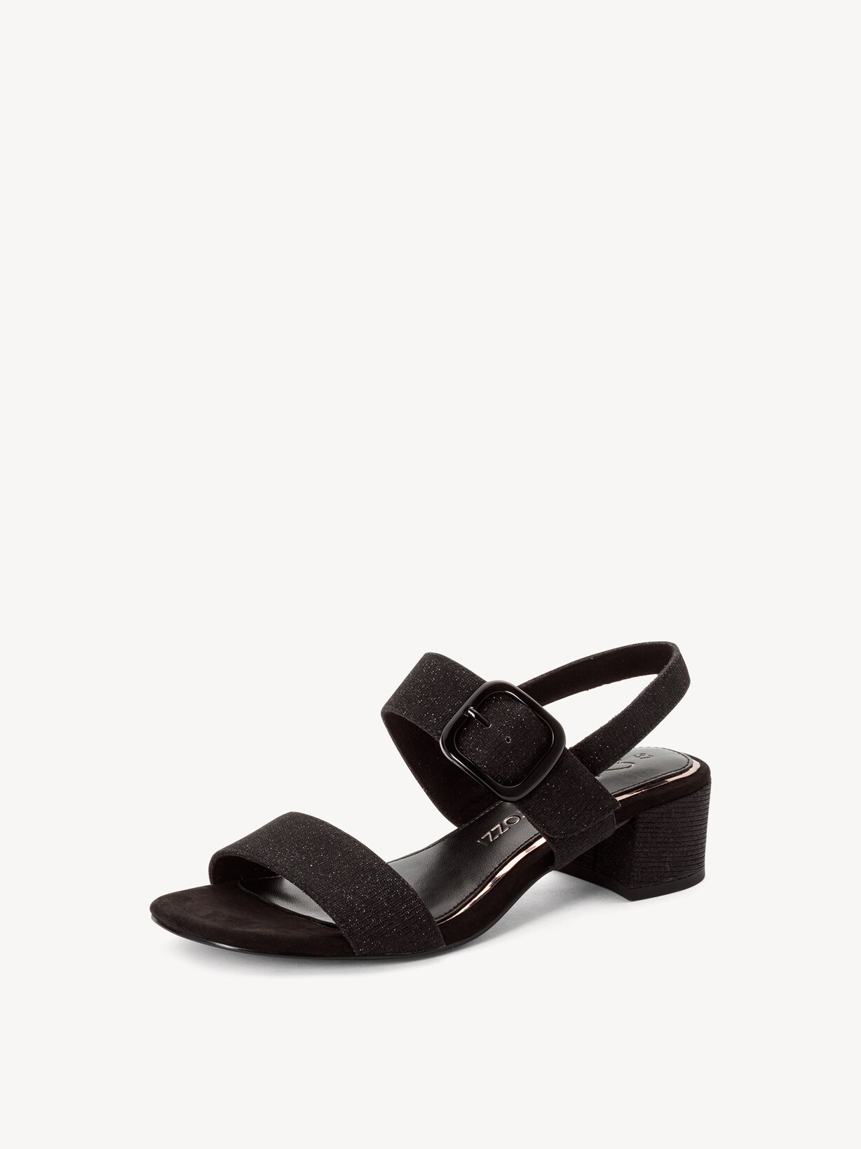 Marco Tozzi, Sandalette - sort BLACK METALLIC, billede 2 af 12