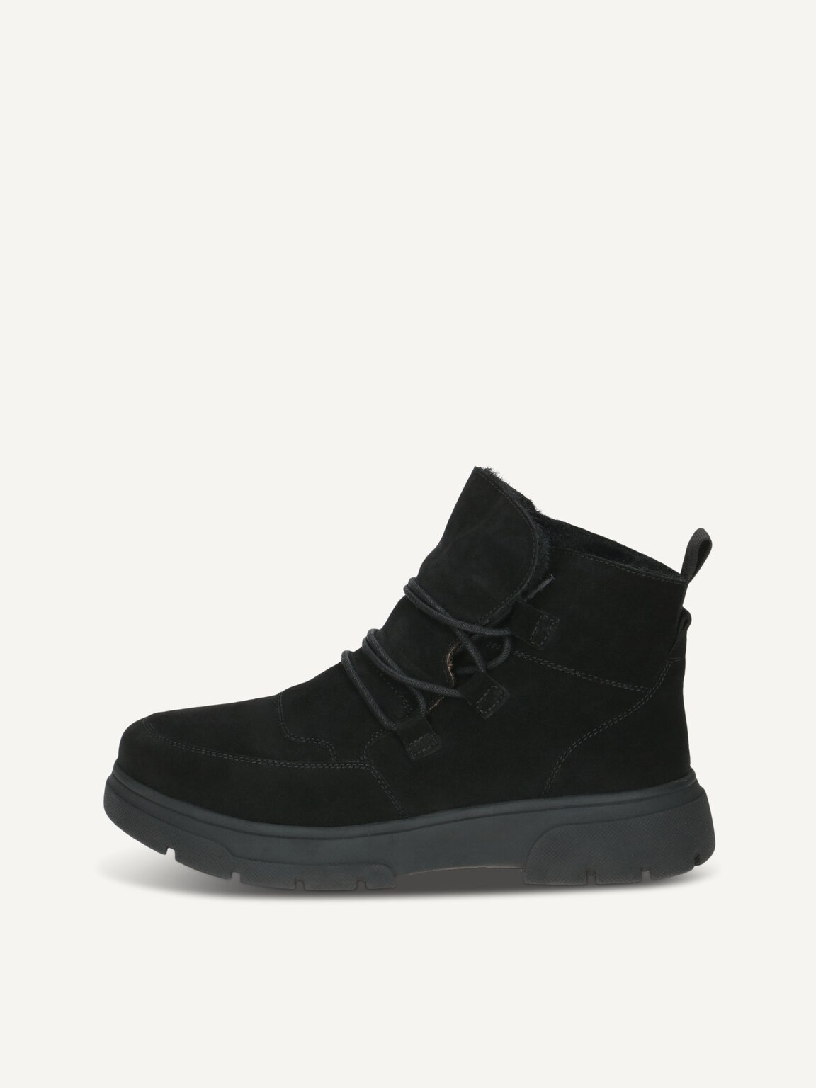 Caprice, Bootie - black warm lining BLACK SUEDE, image 2 of 5