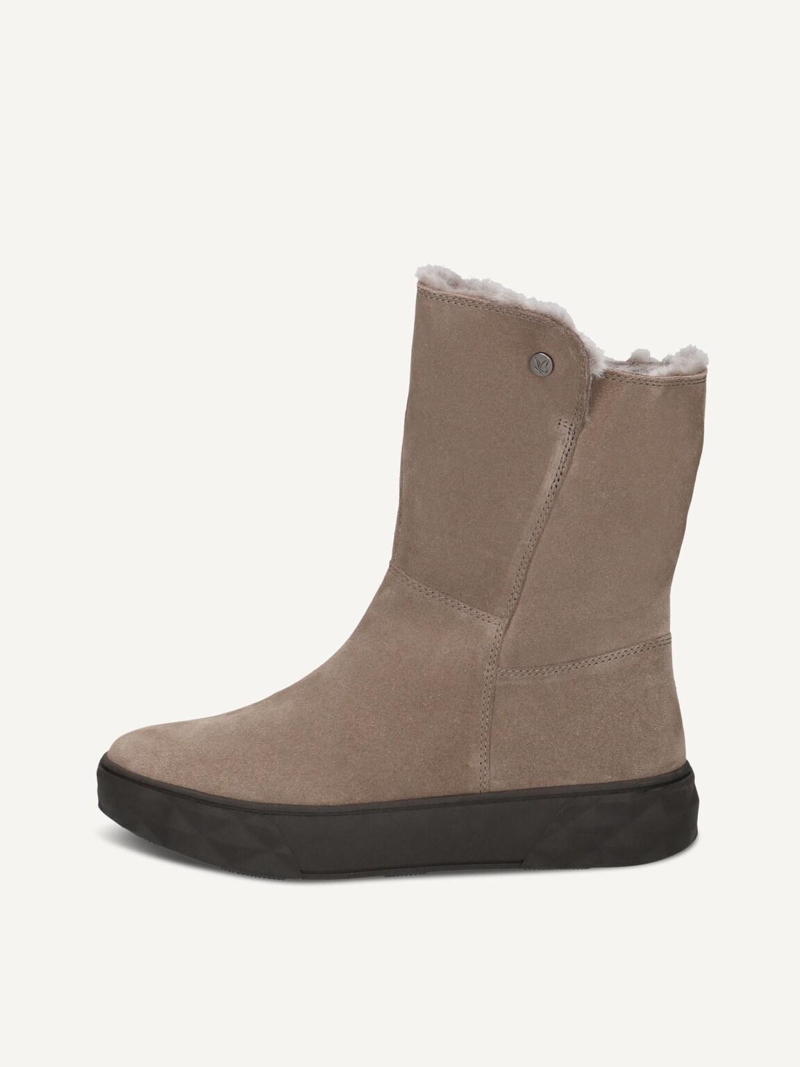 Caprice, Leather Bootie - brown warm lining TAUPE SUEDE, image 2 of 5