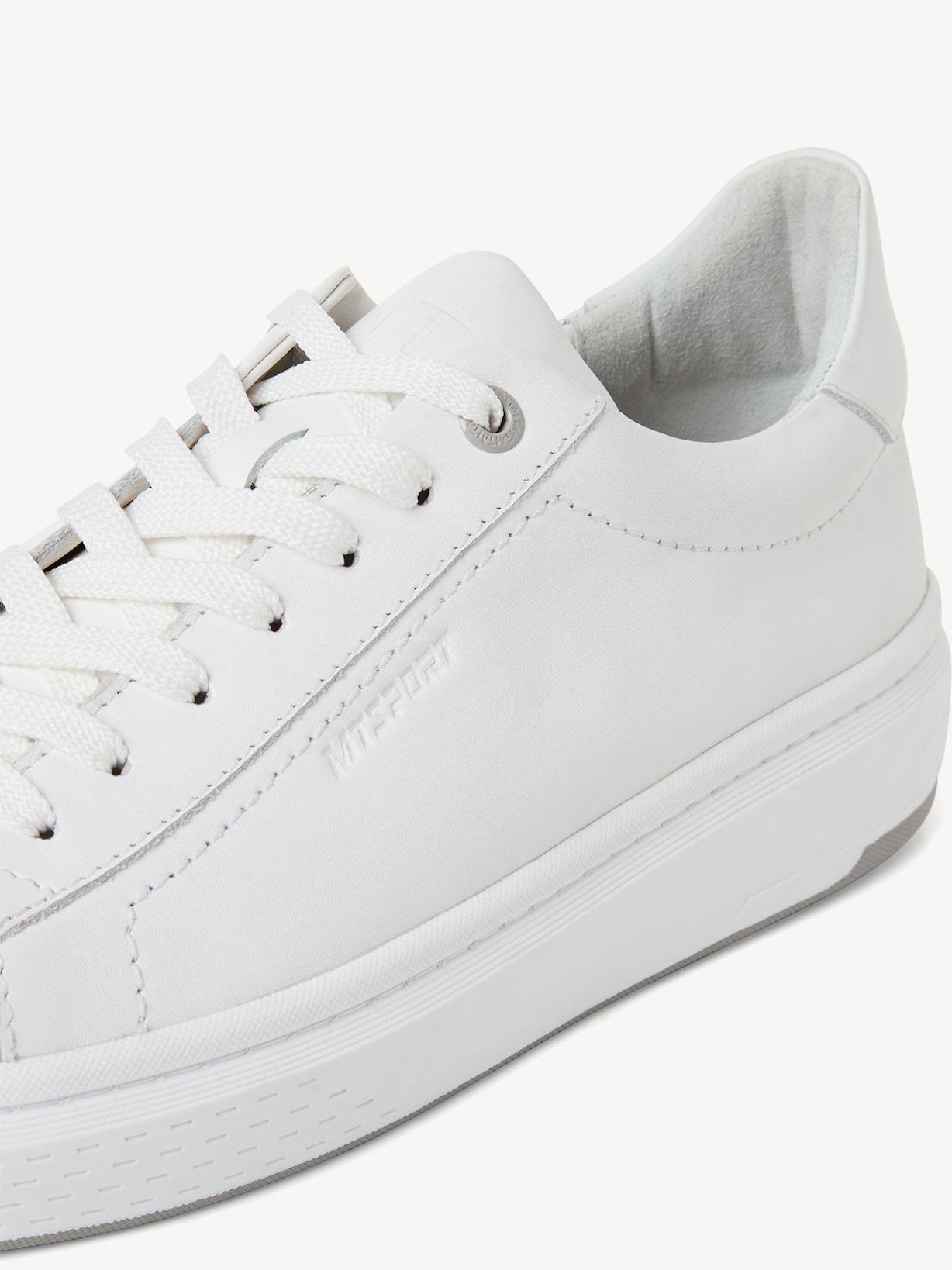 Marco Tozzi, Leather Sneaker - white WHITE, image 4 of 6