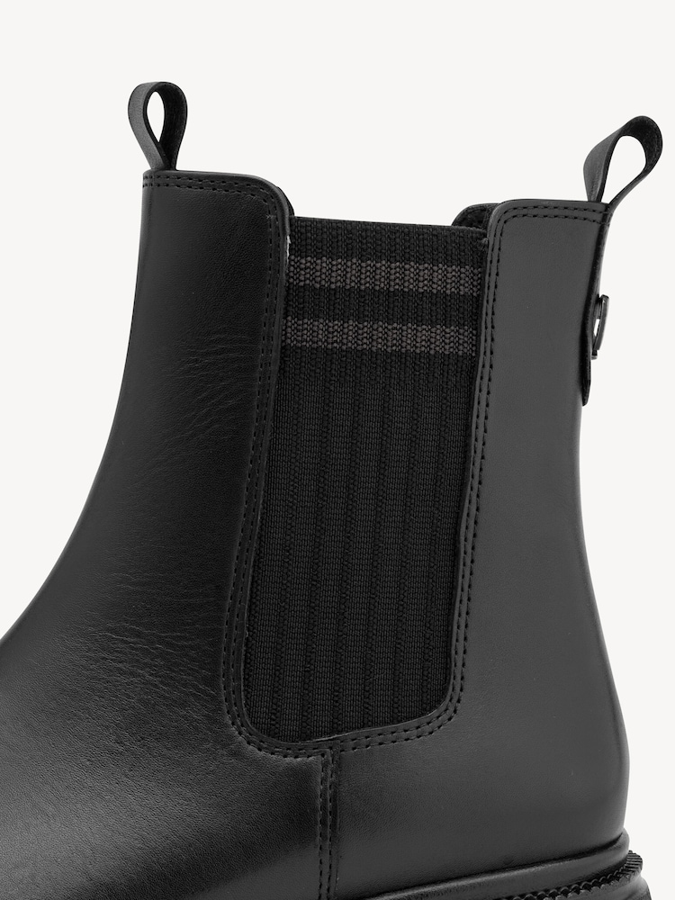 Marco Tozzi, Leder Chelsea Boot - schwarz Warmfutter BLACK, Bild 6 von 7