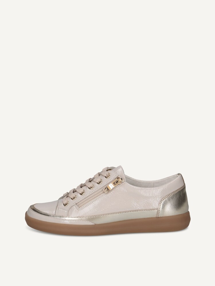 Caprice, Leather Sneaker - beige CREAM/GOLD, image 3 of 6