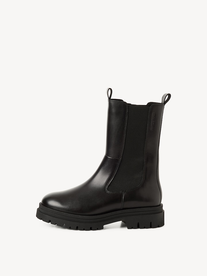 Marco Tozzi, Chelsea boot - black warm lining, BLACK