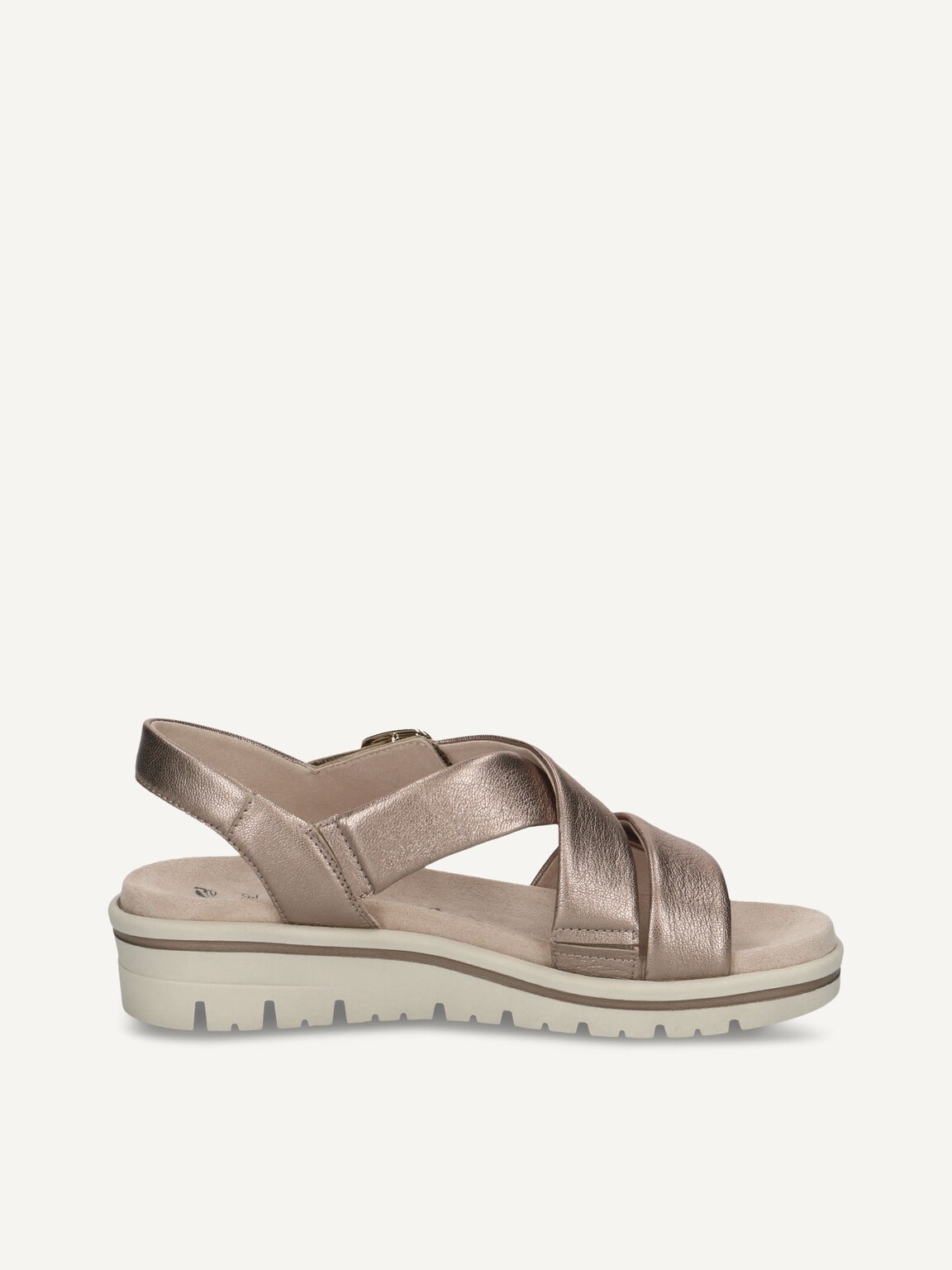 Caprice, Leather Sandal - brown TAUPE METALLIC, image 3 of 5